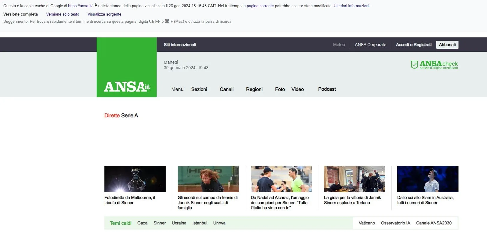 Cos’è la cache di Google, a cosa serve e come si visualizza