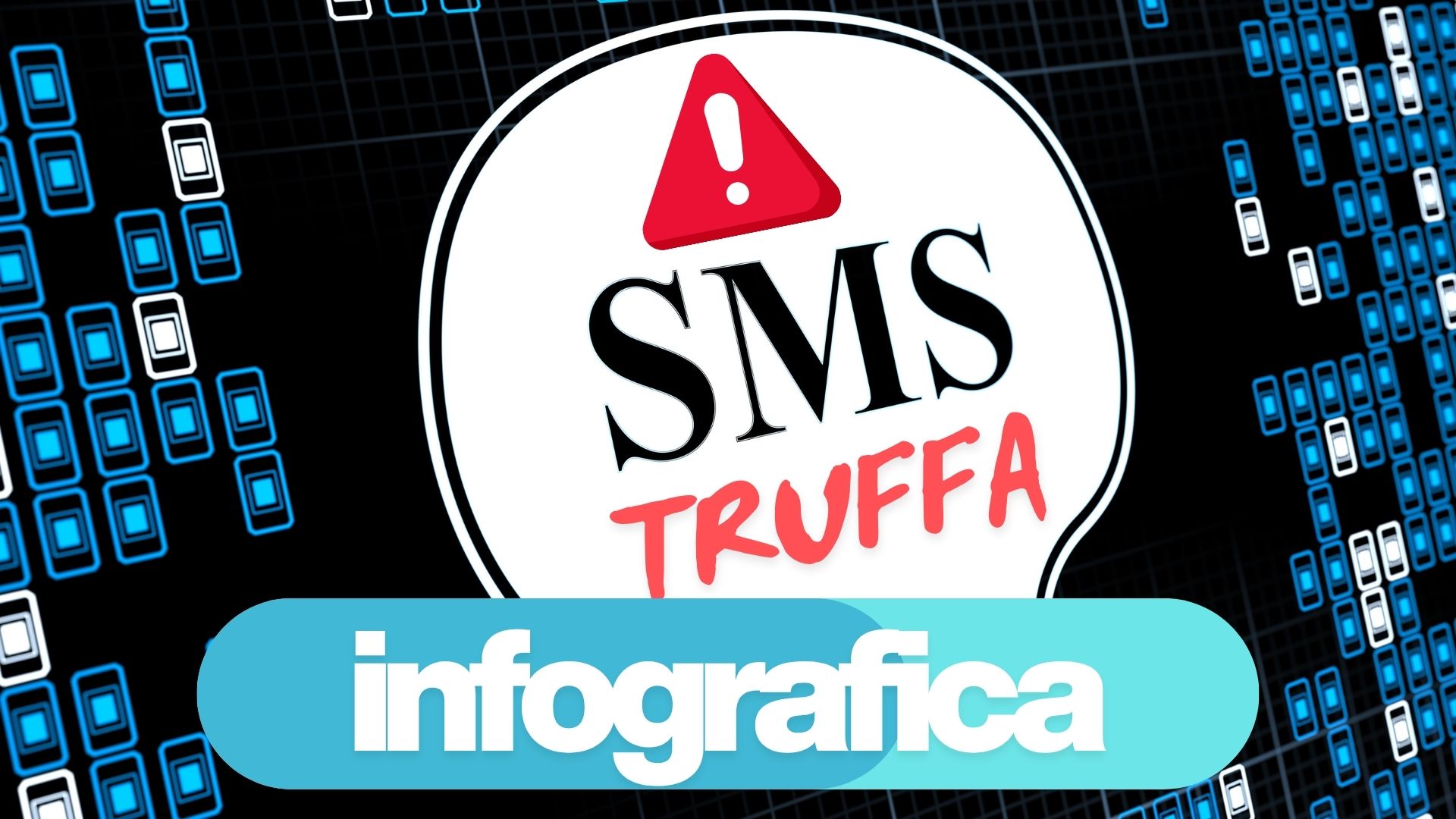 Infografica truffa finto sms dalla banca: come proteggersi